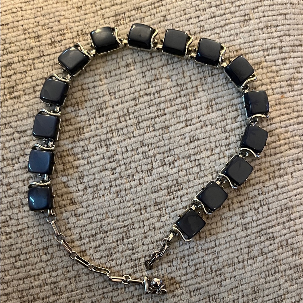 Elegant Blue and Silver Women's Necklace